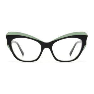 Joysee 2021 1469 Italy brand design myopia spectacle frame cat eye eyeglasses acetate optical eyewear for women