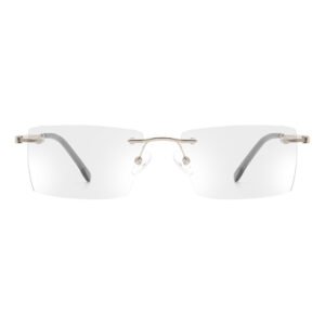 Joysee 2021 3019 hot fashion optical metal frame men eyewear stylish square rimless frame light business men eyeglasses