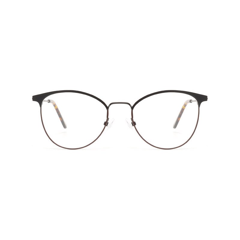 Joysee 2021 4258 Retro eyewear Classical round full frame fresh stock metal optical eyeglasses