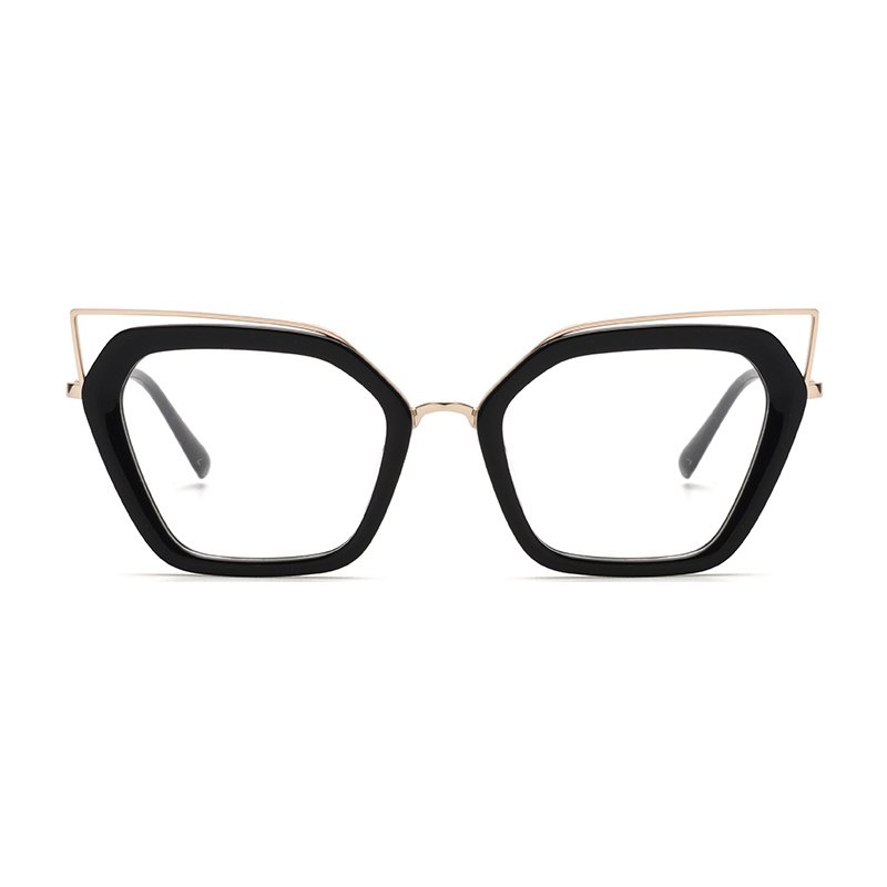 Joysee 2021 1286 Unique Fashion Square Cat Eye Design Acetate Frame Glasses