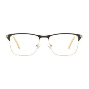 Joysee 2021 4250 simple colorful rectangle half frame unisex metal optical glasses