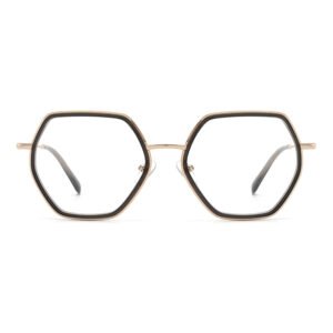 2022 4295 super fashion polygons mixed optical frames slim brand designer eyewear acetate combined with metal frame glasses-cc