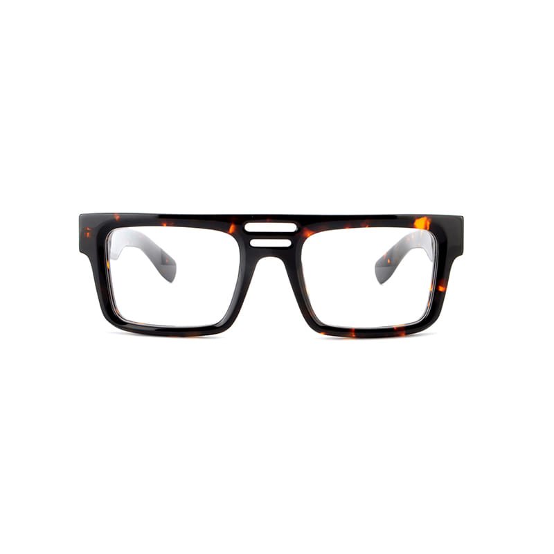 Joysee 2022 LT1101 New style Eyeglasses Double Bridge Optical Frame Fashion Design square Computer Glasses for Men Women-V