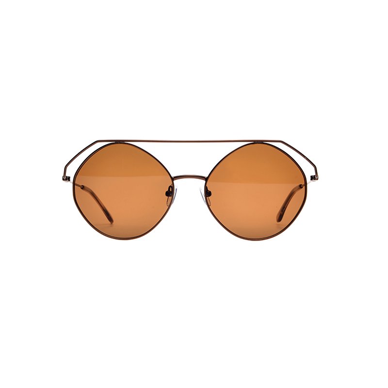 Joysee 2022 LT2021 special double beam round square metal eyewear fashion design sunglasses wholesale uv400-L